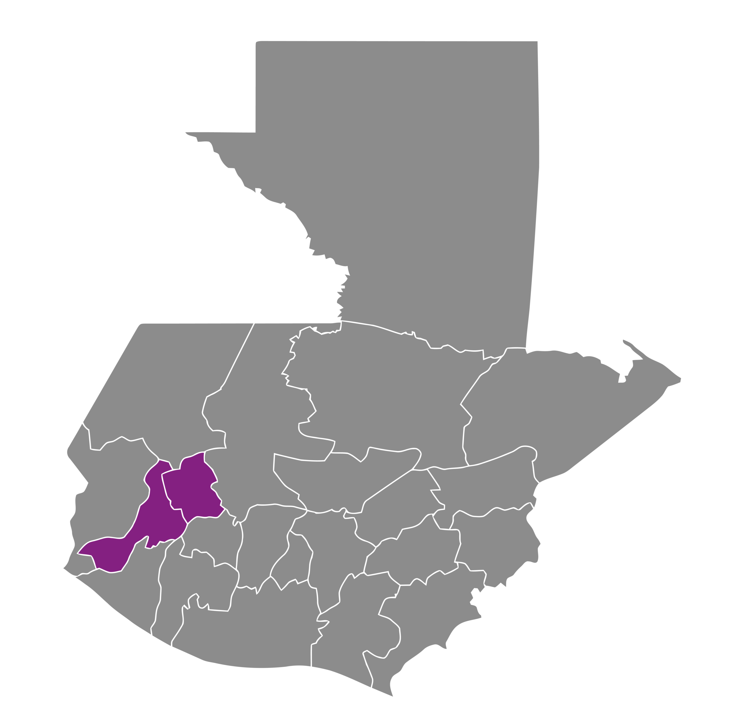 Mapa de cobertura Vibra FM Xela