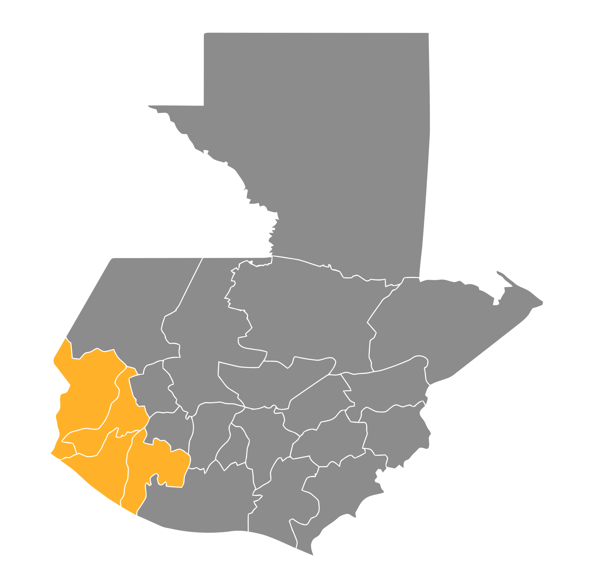Mapa de cobertura de La Indomable 105.5 FM